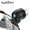 SupFire faro de alto brillo cree linterna de cabeza led lámpara de cabeza impermeable linterna de cabeza recargable faros de caza led